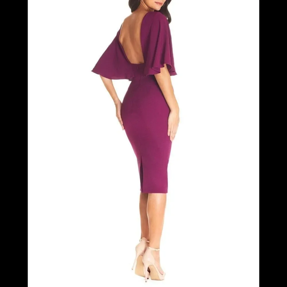 Dress the population Louisa butterfly sleeve dress